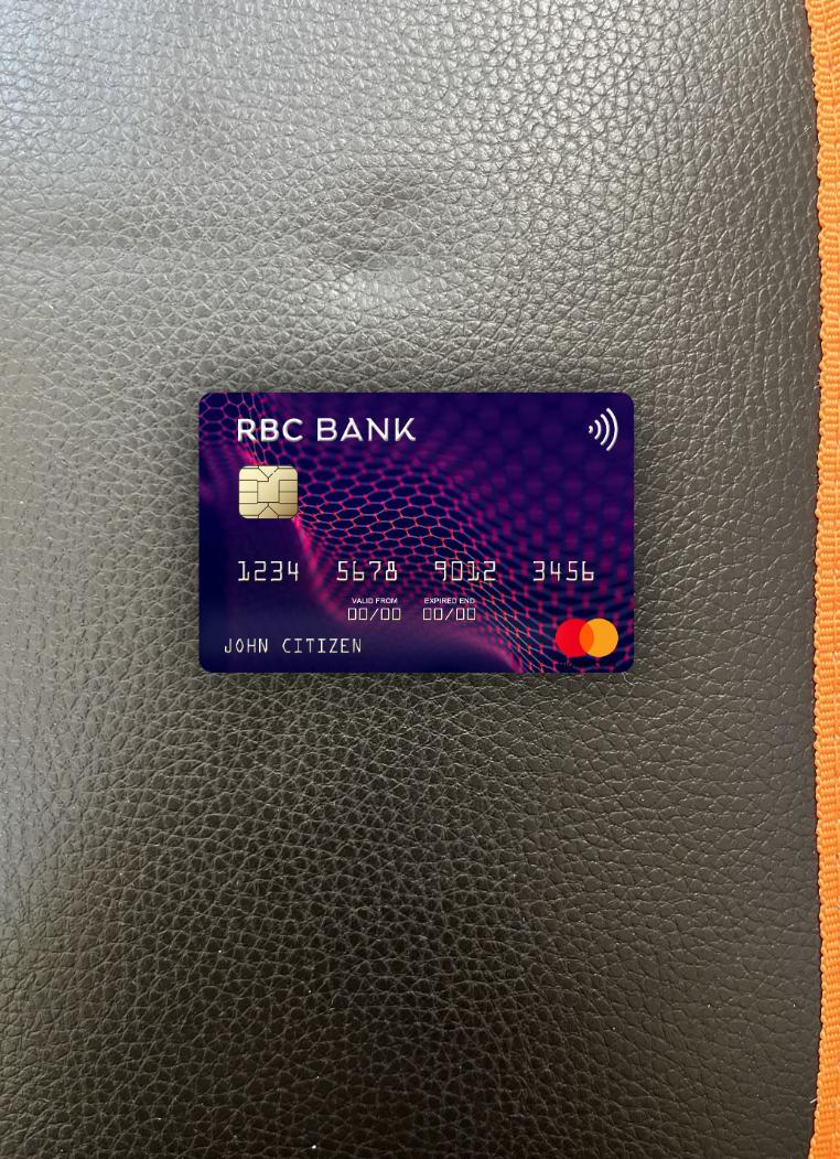 Download USA RBC Bank mastercard photolook front Photoshop template